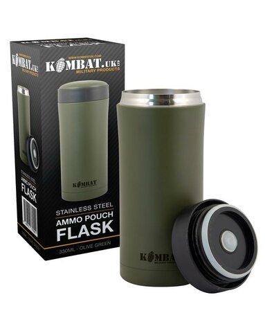 Nerezová láhev na vodu Ammo Flask Kombat UK olive