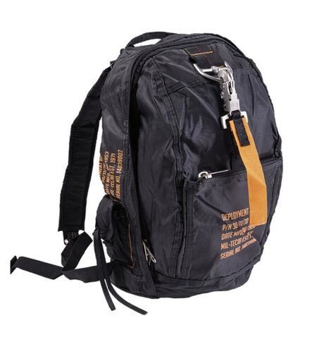 Batoh DEPLOYMENT BAG 6 s kovovými sponami černý