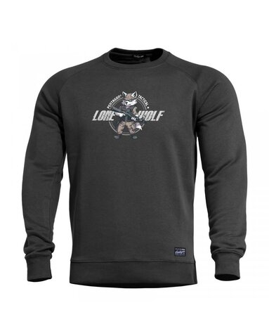 Mikina Pentagon Hawk Lone Wolf černá