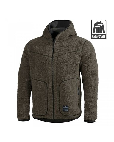 Bunda Pentagon Ianos 2v1 Sherpa fleece RAL7013 / černá