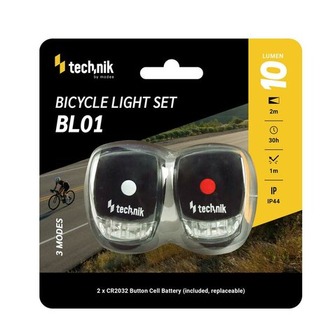 Sada silikonových světel na kolo Technik (10 lm)
