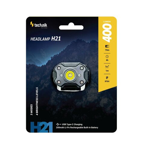 Čelovka Technik dobíjecí H21 (400lm)
