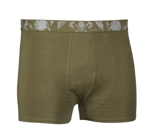 Boxerky Mil-tec Skulls olive 2x