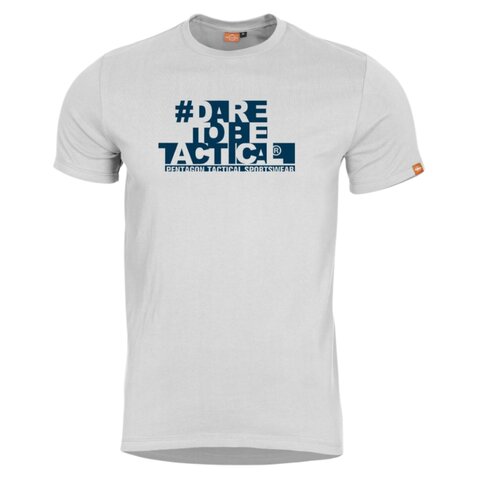 Tričko Pentagon Dare to be tactical bílé
