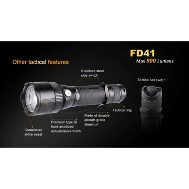 Baterka ZOOM Fenix FD41 + USB nabíjateľný akumulát