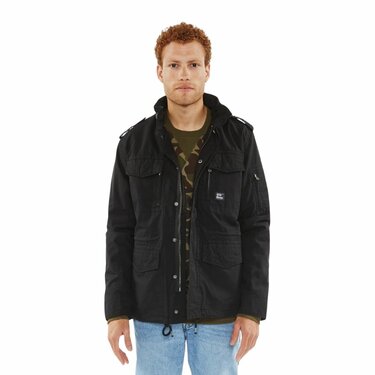 Bunda Vintage Cranford čierna