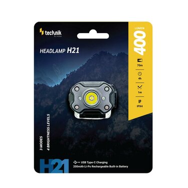 Čelovka Technik dobíjecí H21 (400lm)