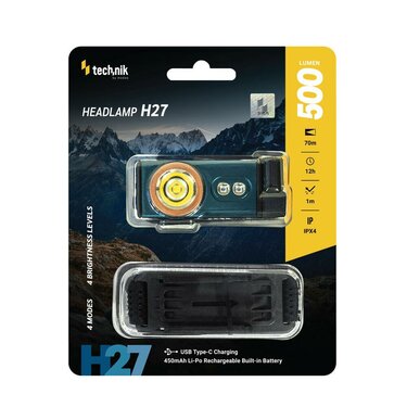 Čelovka Technik dobíjecí H27 (500lm)