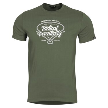 Tričko Pentagon Ageron Tactical Mentality olive