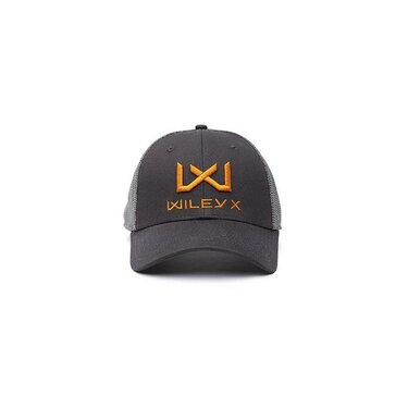 Šiltovka WileyX dark grey/orange logo