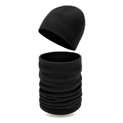 Čepice Beanie s multifunkční šálou - Winter Pack černá