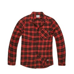 Flanelová košile Vintage Industries Riley Red Check