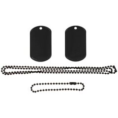 ID známky černé US Dog-tag